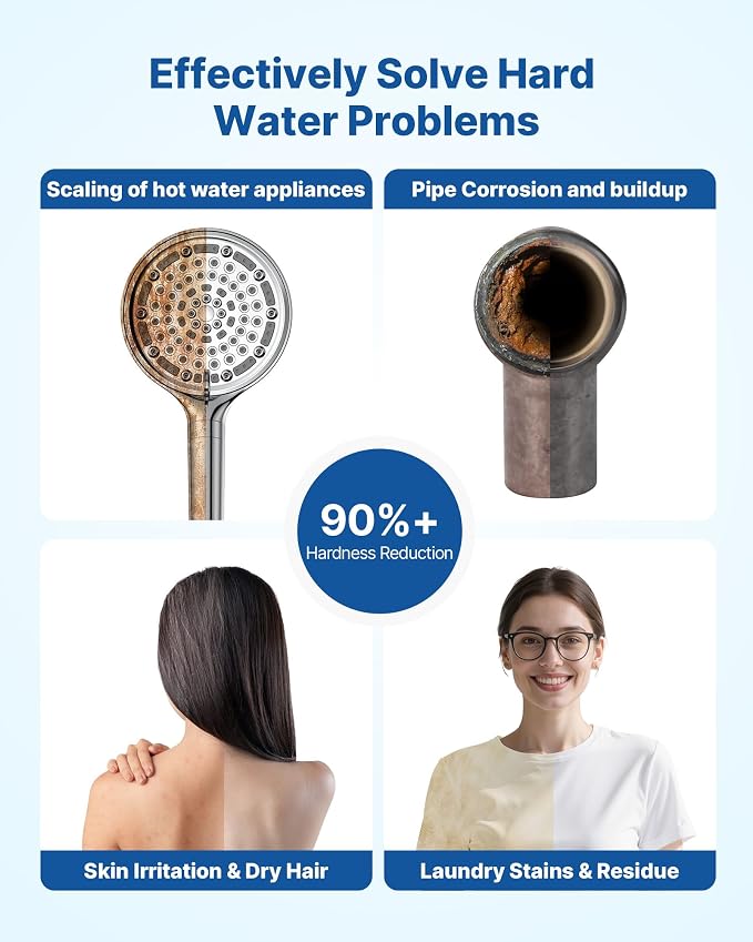 Sistema Ablandador de Agua VEVOR, 40,000 Granos, para 2-3 Baños miniatura 5