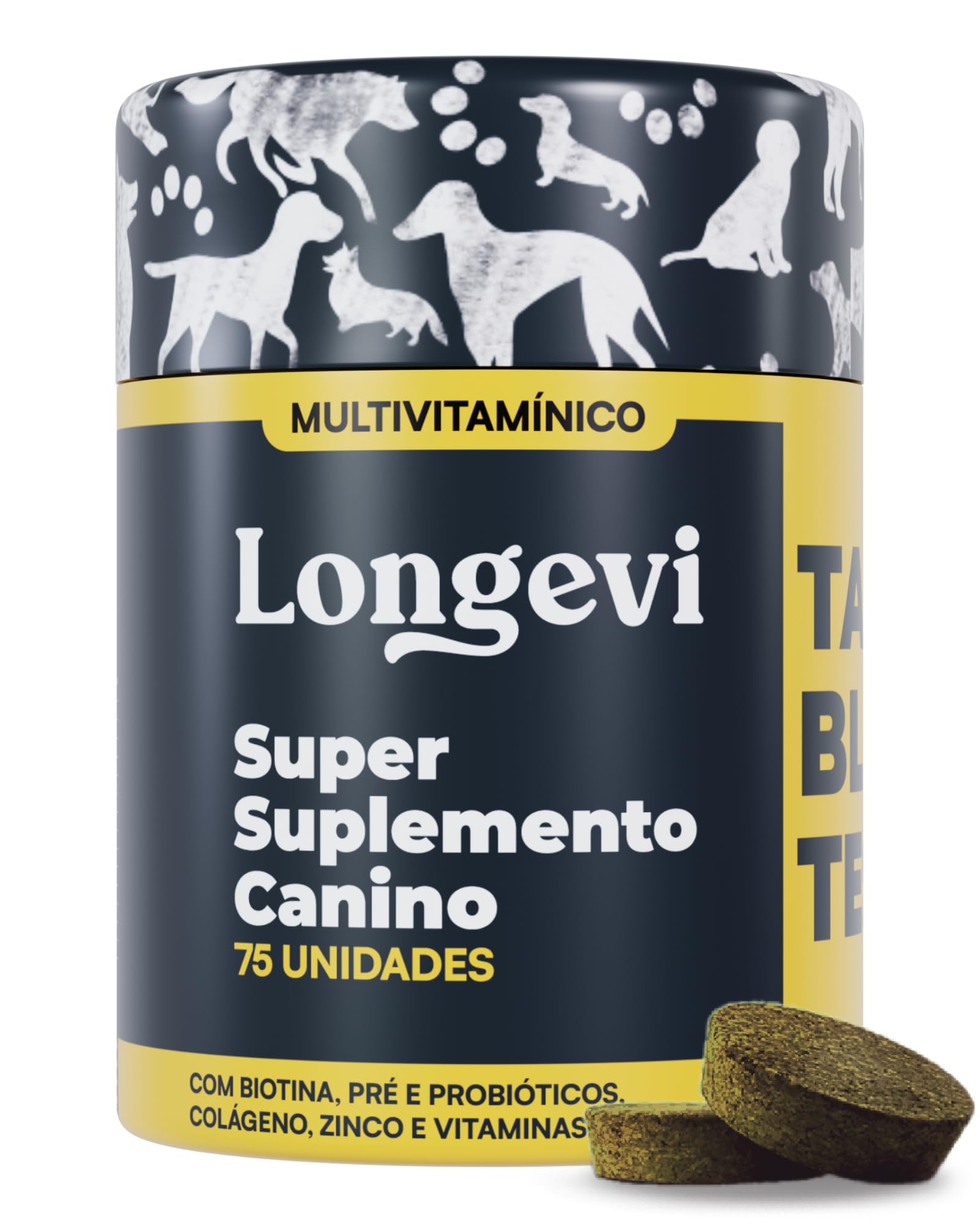 Longevi Tabletes Mastigáveis para Cães