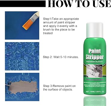 Fast-Acting Automotive Paint Remover Powerful Car Paint Stripper Removes Old Paint, Coatings & Tough Stains Without Damaging Metal Surfaces, Easy to Use