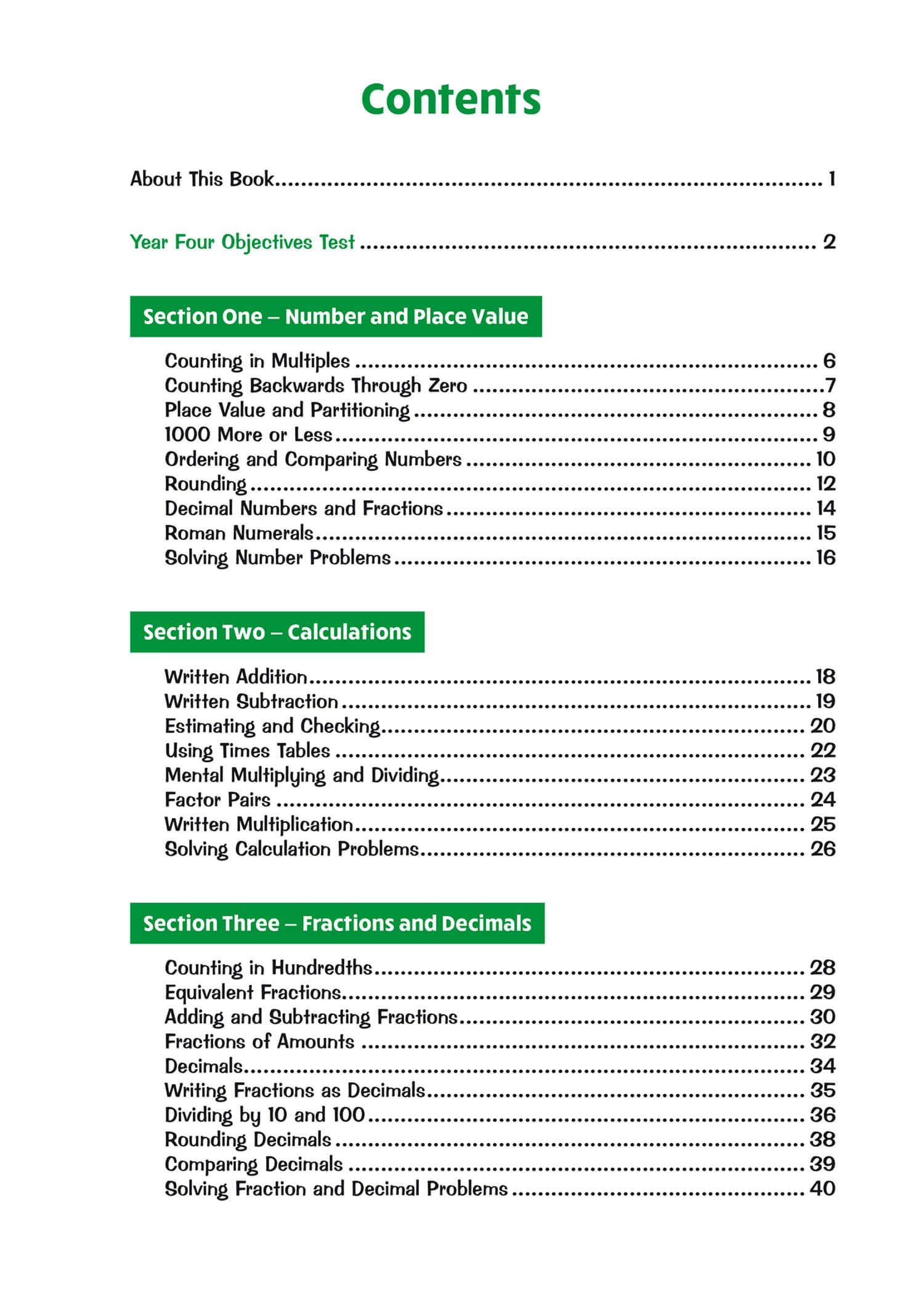 KS2 Maths Year 4 Stretch Targeted Question Book