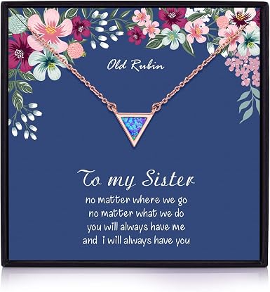 Opal Necklace Big Sister Gifts 