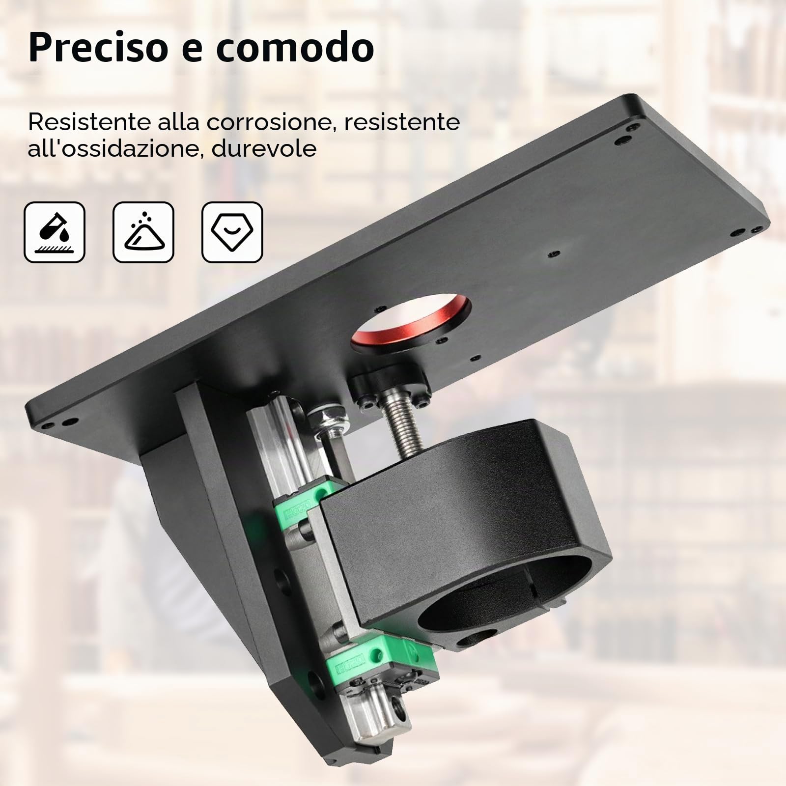 Piastre Inserto Banco Fresa Set, Piastra Di Inserimento Del Tavolo Del Router, Router Ascensore, Tavolo di Sollevamento, Router Lift Trimming Machine Invertito Tavolo