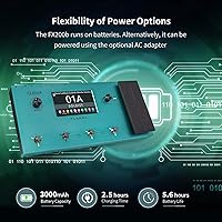 Vista 2 de FLAMMA FX200 - Procesador multiefectos con batería, pantalla táctil LCD de 5" programable, puerto MIDI, amplia E/S, grabación de audio USB, 58