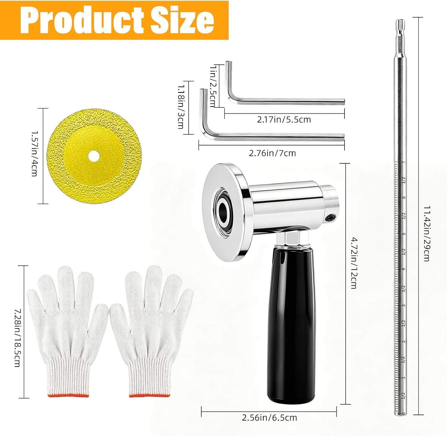 Inside Pipe Cutter for PVC Pipe Cutter - PVC Pipe Cutter Tool for Drill Adjustable Depth Handle with Diamond Wheel for Cuts in Plumbing & DIY