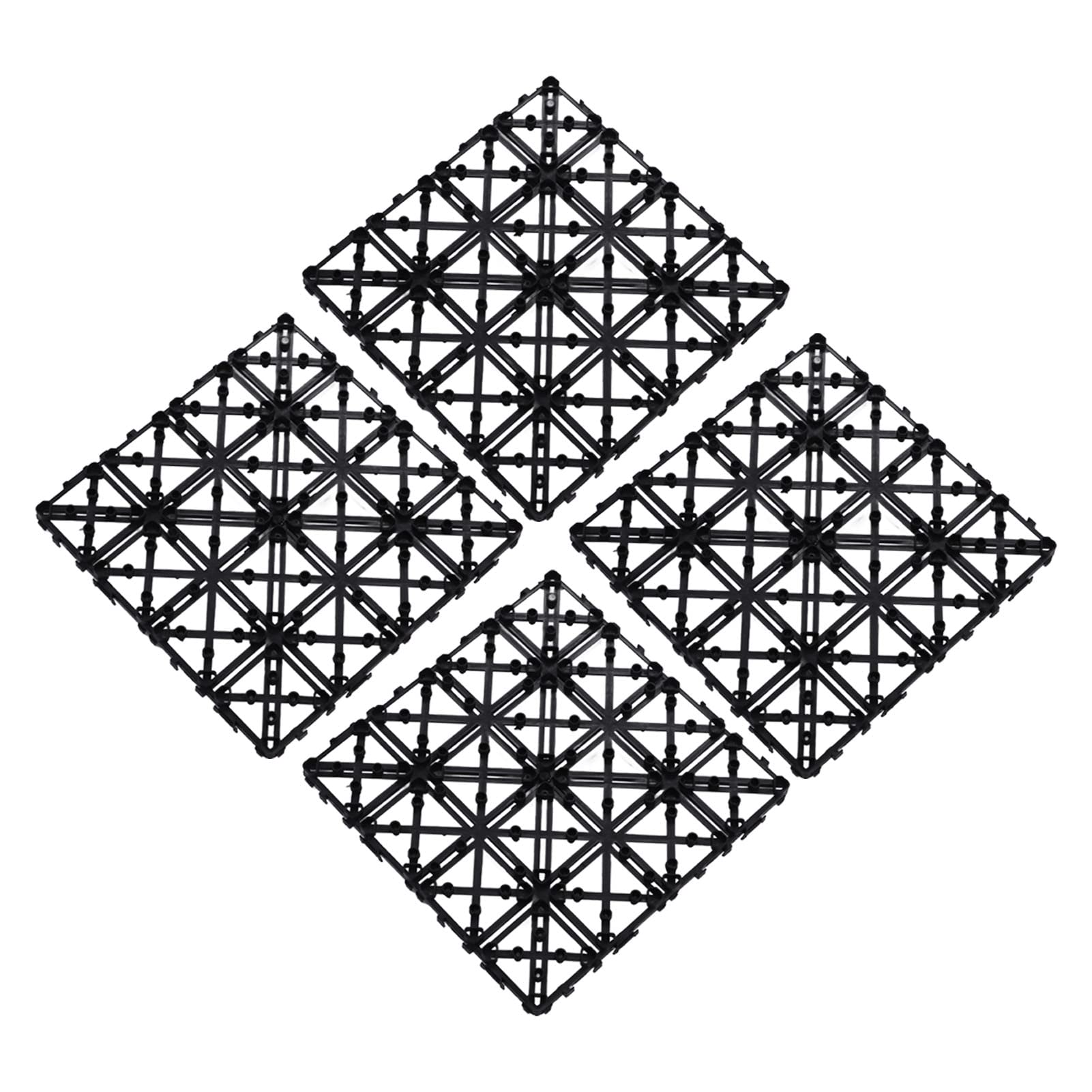 NDNCZDHC 45PCS Drainage Interlocking Floor Mats 11.8x11.8in, Modular Interlocking Cushion Kit PP Floor Non Slip Shower Floor Tile for Drain, Pool, Shower, Bathroom