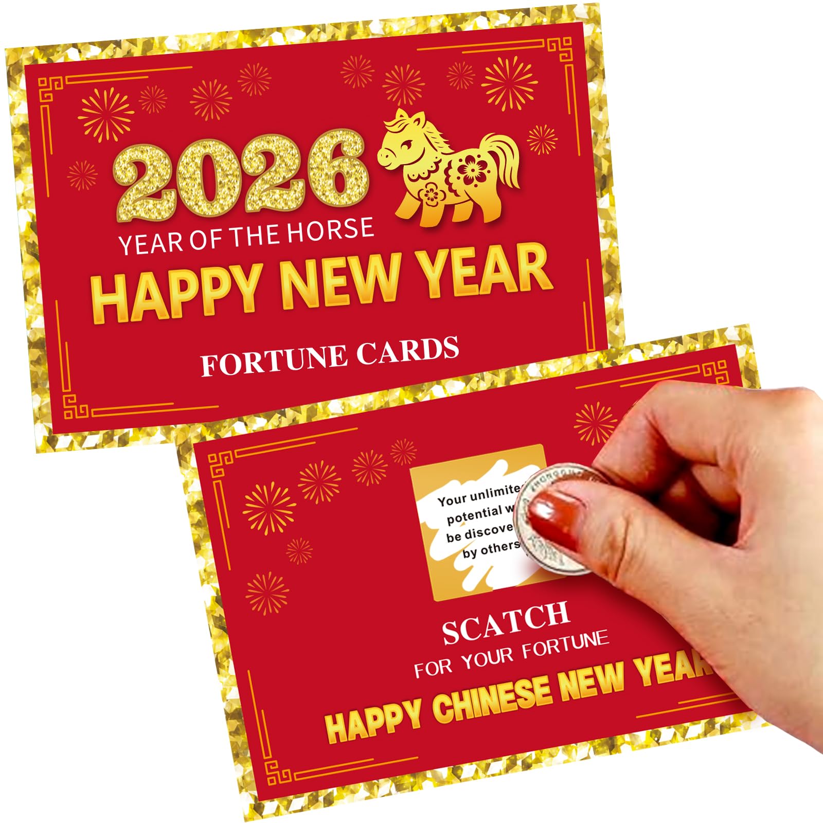 Amazon.com: Ellzk 30 Count Chinese New Year 2026 Scratch Off