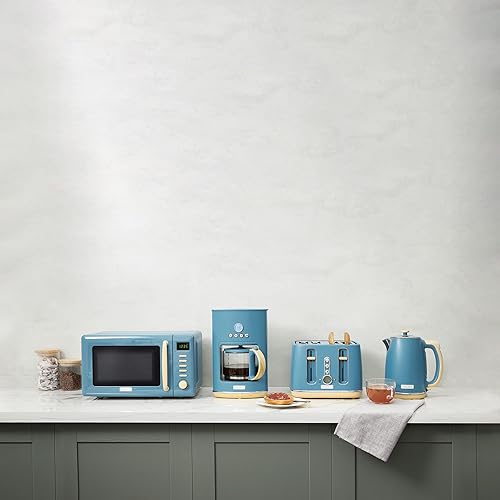 Miniatura 8 de Haden Dorchester - Tostadora retro de 4 rebanadas de ranura ancha para pan y bagel con bandeja extraíble para migas y control de tostado variable,