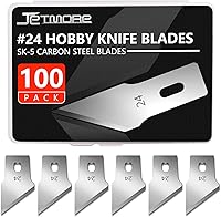 Vista 9 de Juego de 100 cuchillas de hobby #17, cuchillas de repuesto para cuchillos de hobby con caja de almacenamiento para arte y manualidades, suministros