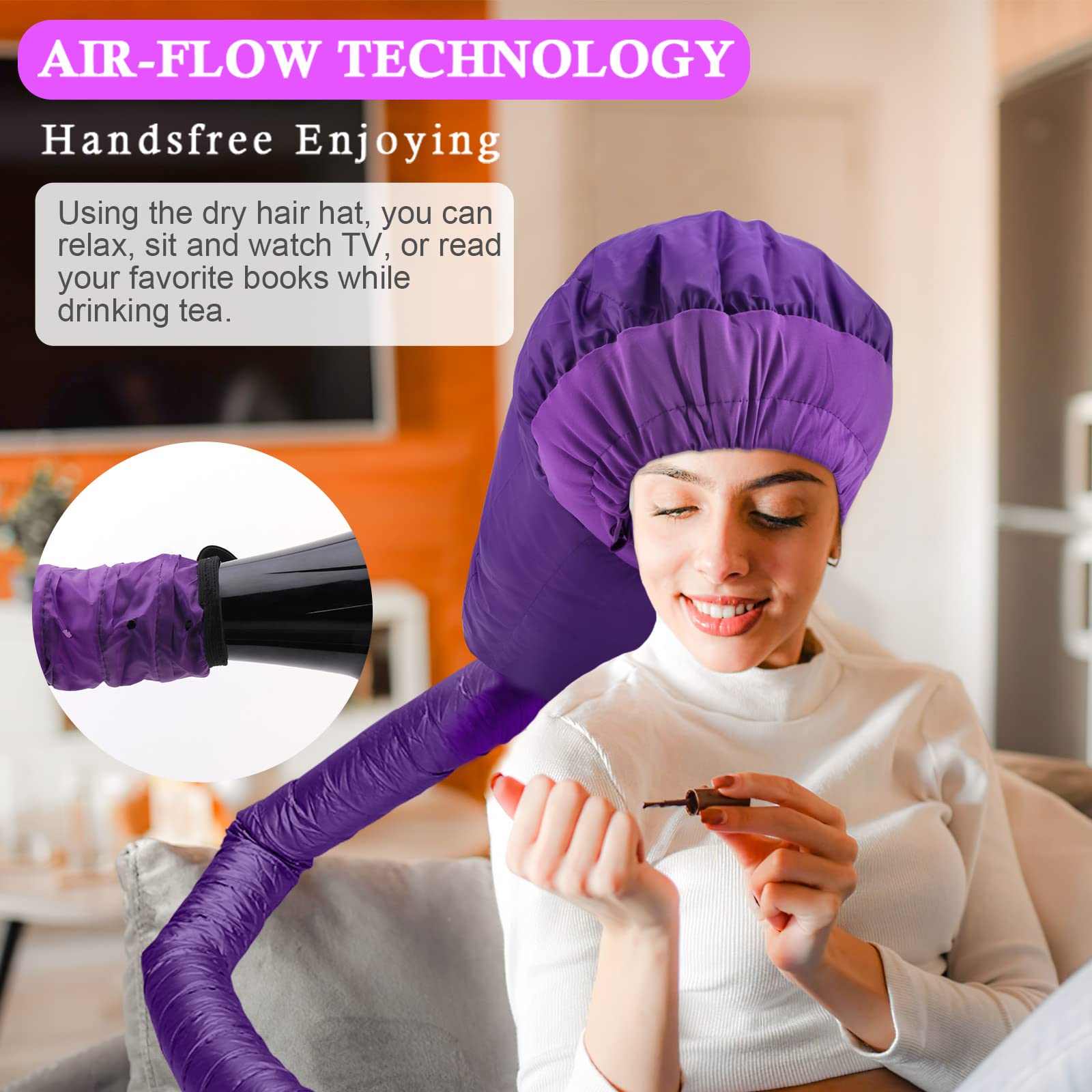 Gorro Difusor Secador De Pelo De Gorro Casco Secador De Pelo