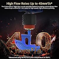 Vista 3 de BIQU Panda Revo Hotend para impresora 3D Bambu-Lab X1C, Hotend de alto flujo hasta 40mm3/s, equipado con reemplazo de boquilla rápida E3D