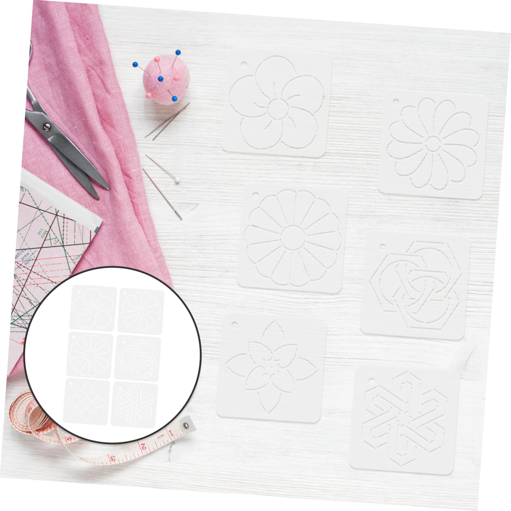 Tofficu 30piezas Plantillas De Acolchado y De Costura Para Patchwork y Manualidades Plantillas De Diseño Para Quilting y