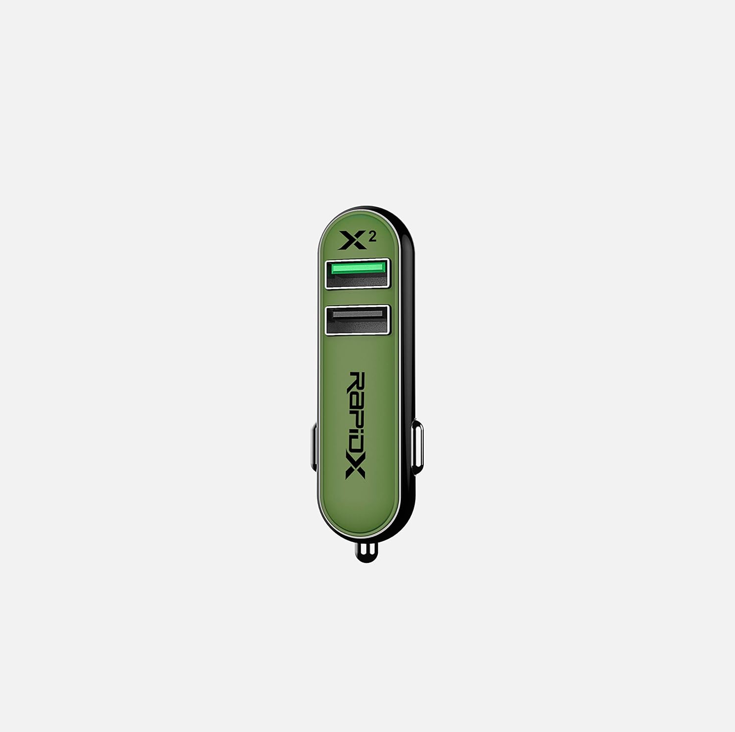 RapidX RXX2QCOLV X2 2 Port Car Charger with Quick Charge Olive : Everything Else