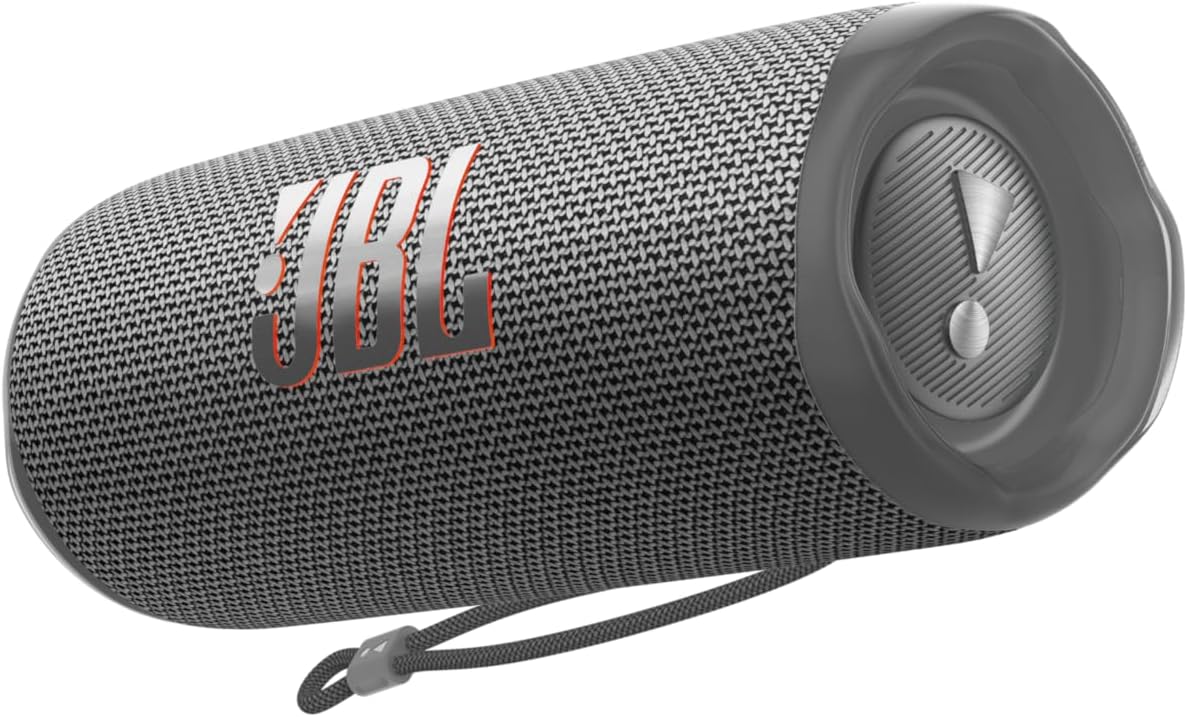 Flip 6 - Portable Waterproof Speaker - Grey | Louder, more powerful sound, IP67 waterproof and dustproof, 12 Hours of Playtime, Bold design