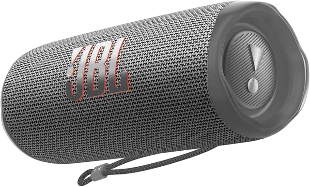 JBL Flip 6 - Portable Bluetooth Speaker with 12 Hours of Playtime, Powerful Sound, IP67 Waterproof and Dustproof, JBL PartyBoost for Multiple Speaker Pairing - Grey