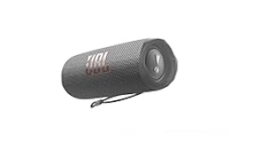 Flip 6 - Portable Bluetooth Speaker&comma; powerful sound and deep bass&comma; IPX7 waterproof&comma; 12 hours of playtime&comma; JBL PartyBoost for multiple speaker pairing for home&comma; outdoor and travel &lpar;Grey&rpar;