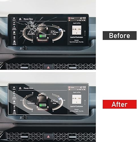 Miniatura 7 de Moonlinks Protector de pantalla compatible con Honda Accord 2023 2024 de 12.3 pulgadas, protector de pantalla de vidrio templado, dureza 9H, se