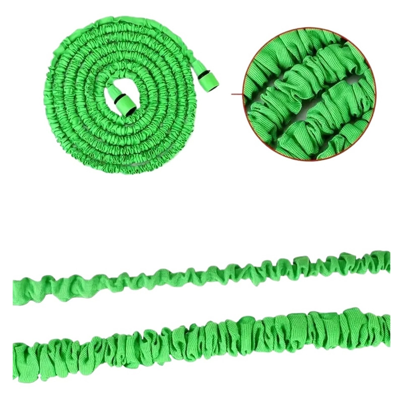 Juego de mangueras de jardín extensibles Manguera mágica for lavado de autos a alta presión, funciones de rociado de agua, pistola de agua, manguera for riego de jardín doméstico(Blauw,50ft)