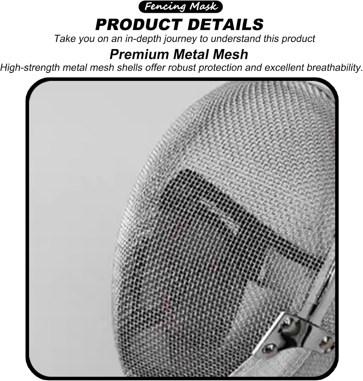Fencing Mask for Sabre Use, Unisex Fencing Helmet, Comfortable and Breathable Sports Protective Helmet, Sturdy and Durable(XS,900N_NON-REMOVABLE)