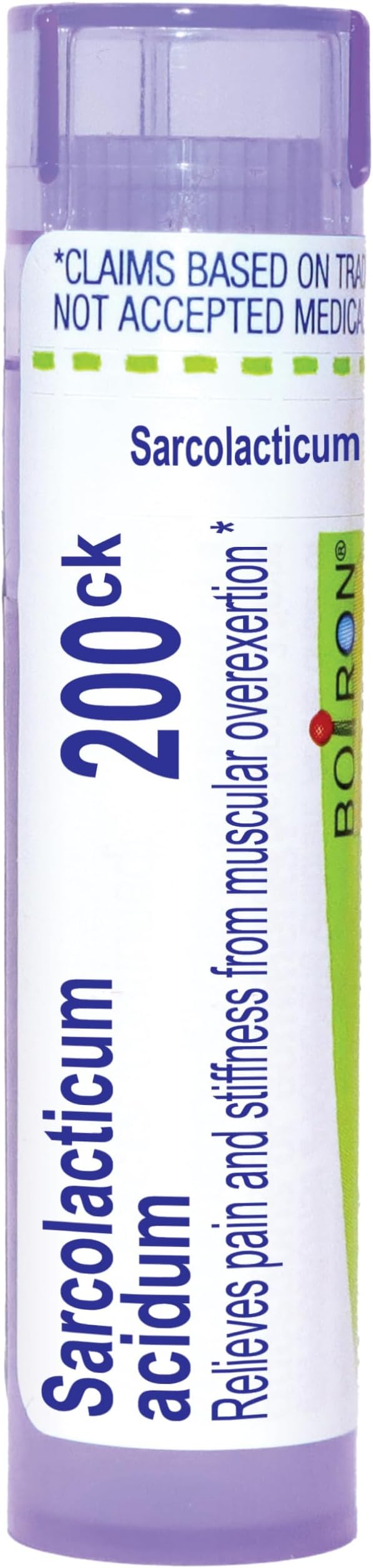 Boiron Sarcolacticum Acidum 200CK Homeopathic Medicine for Relief of Pain and Stiffness from Muscular Overexertion - 80 Pellets