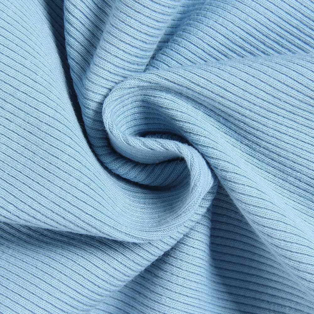 Roselux Women V Neck Ribbed Short Sleeve Shirt Fitted Basic Henley Knit Top - Image 4