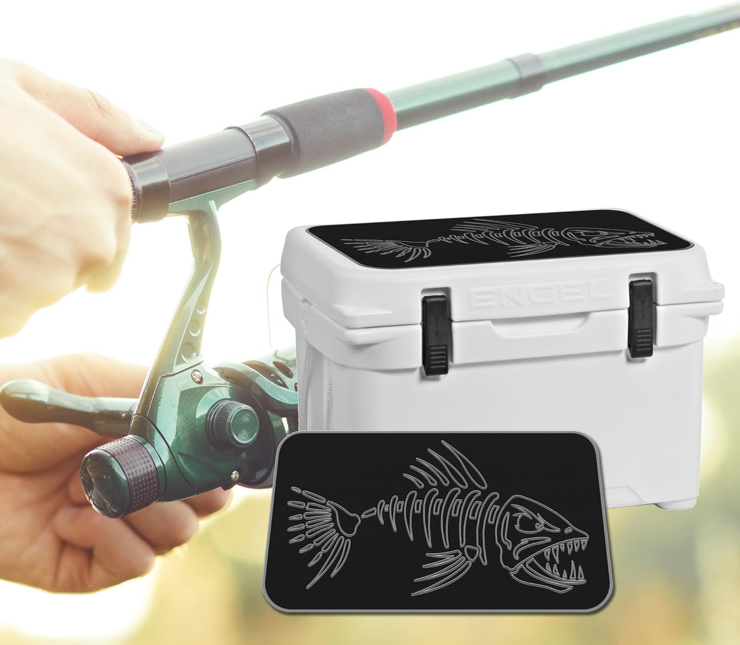 USATuff SeaDek EVA Mat Cooler Pad fits Engel | Peel & Stick Application | Non Slip Comfort Accessories - Bonefish Design (B-SG)