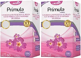 Primula Lavitan c/60 Menopausa Linhaça Borragem Tocoferol 2 frascos…