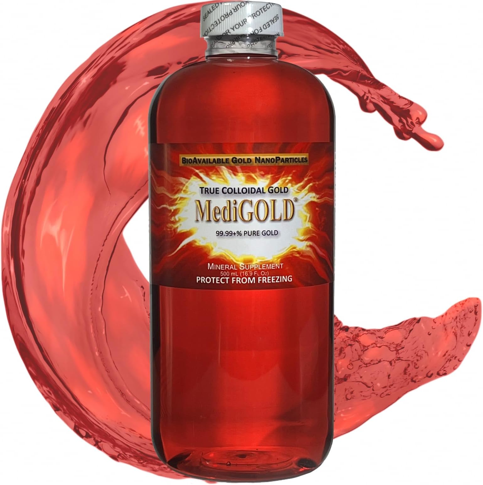 MediGOLD - 20 ppm Bioavailable Colloidal Gold - 500 mL + FREE SHIPPING