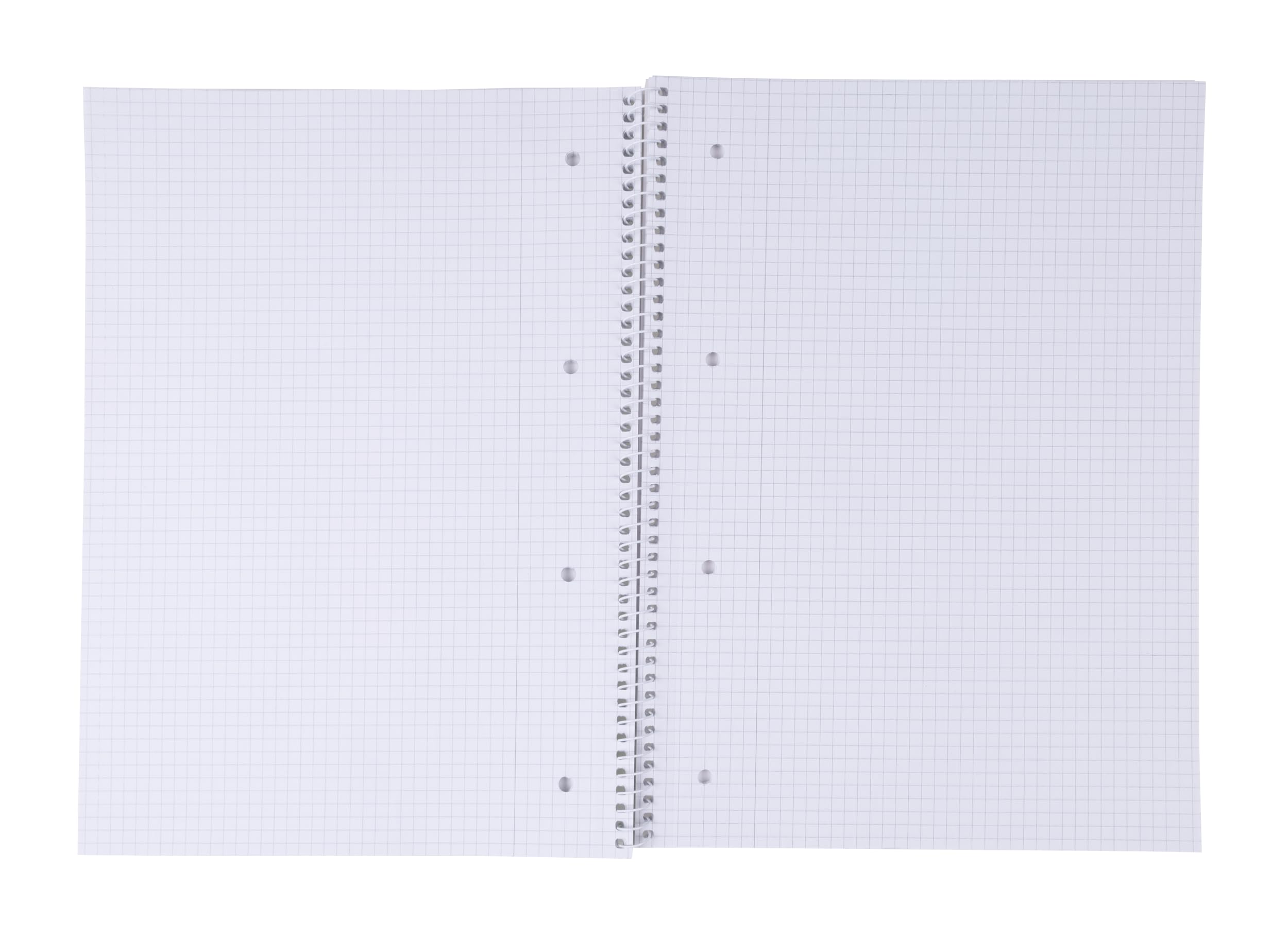 Bloc-notes A5 à carreaux OFFICER PRODUCTS lot de 10 100 feuilles 200 pages