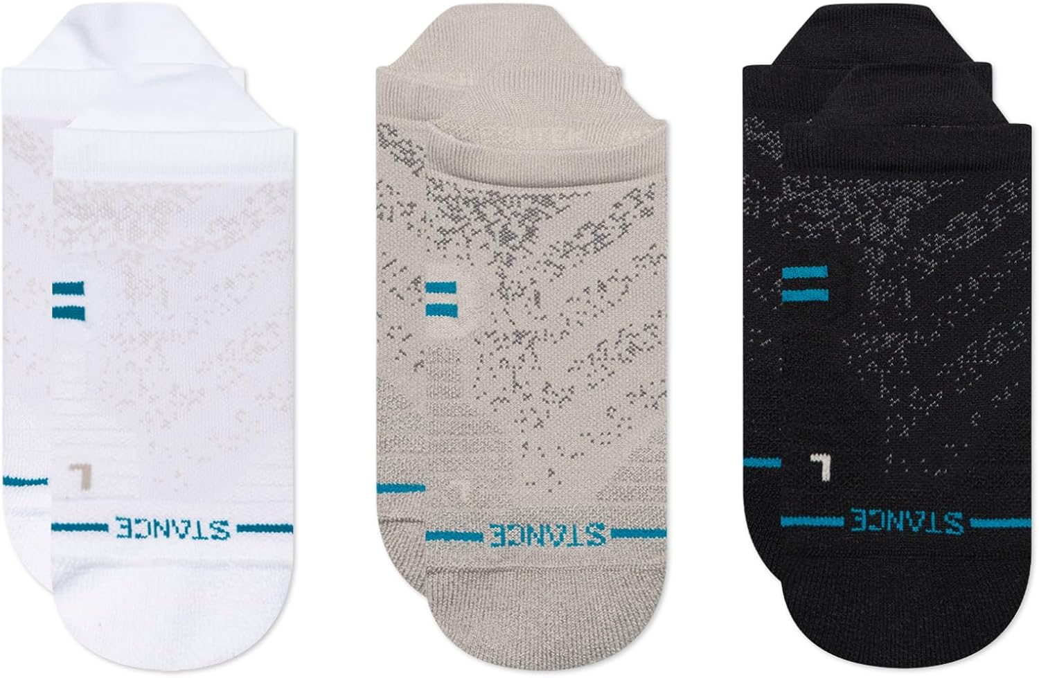 Stance Icon Athletic Performance Tab Socks 3-Pack, Nylon Blend Socks, Arch Support