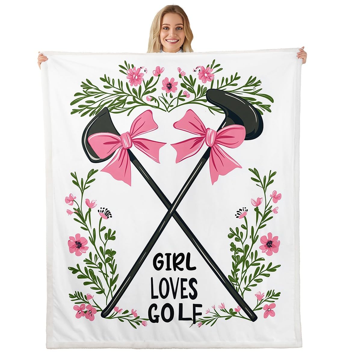 Couverture de golf kawaii plaid en peluche haut de gamme pour canapé et lit