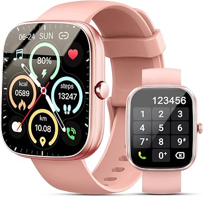 2026 Reloj Inteligente Hombre Mujer, 1.91″ Smartwatch con Llamadas Bluetooth y Whatsapp Notificación, Pulsómetro, IP68 Pulsera Actividad con 100+ Modos Deportivos, Monitor de Sueño para Android iOS