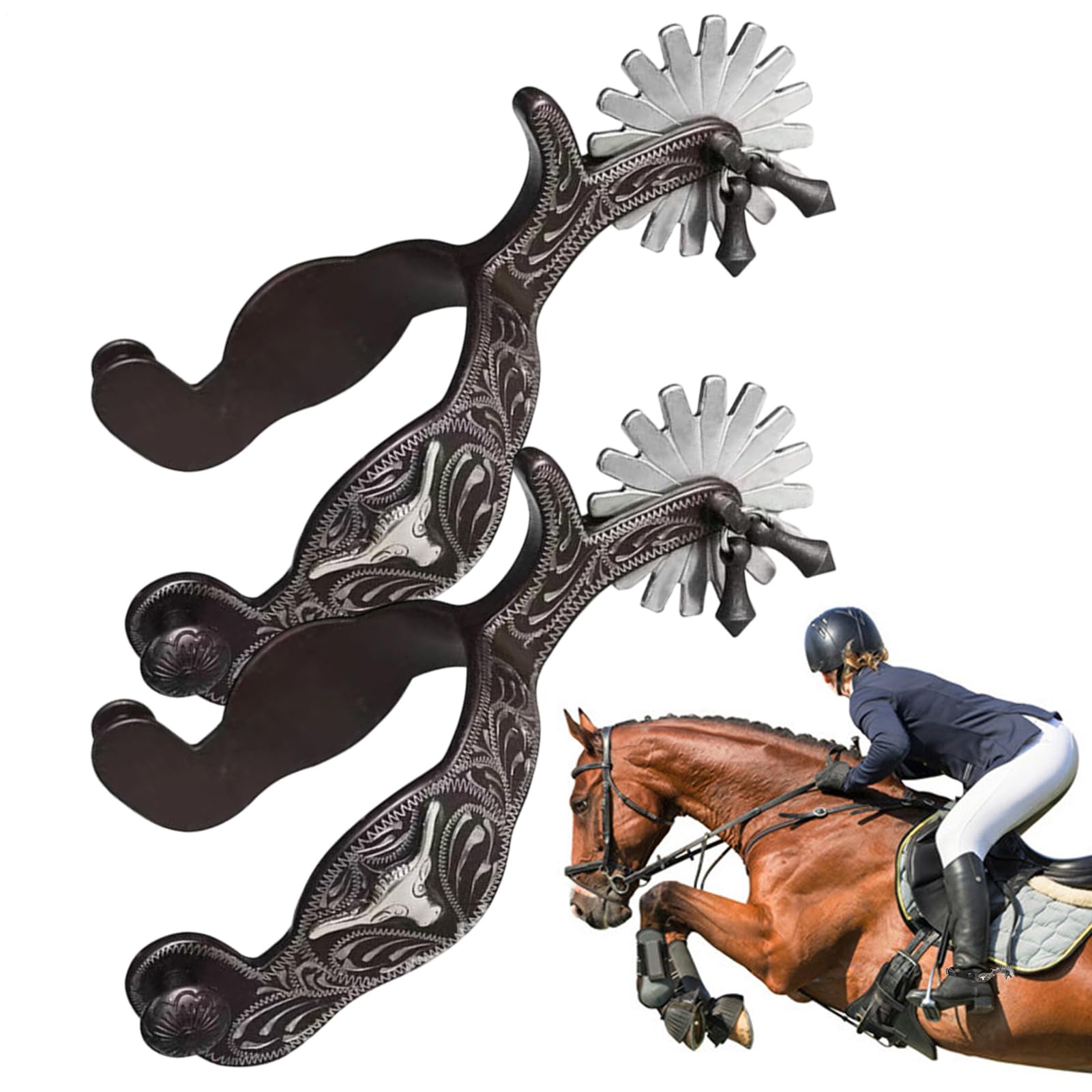 Per Stivali Da Cowboy Attrezzature per Competizioni Equestri | Equestri per Cavalieri Allevatori Salto Ostacoli Lavoro Ranch Addestramento Equestre Competitori