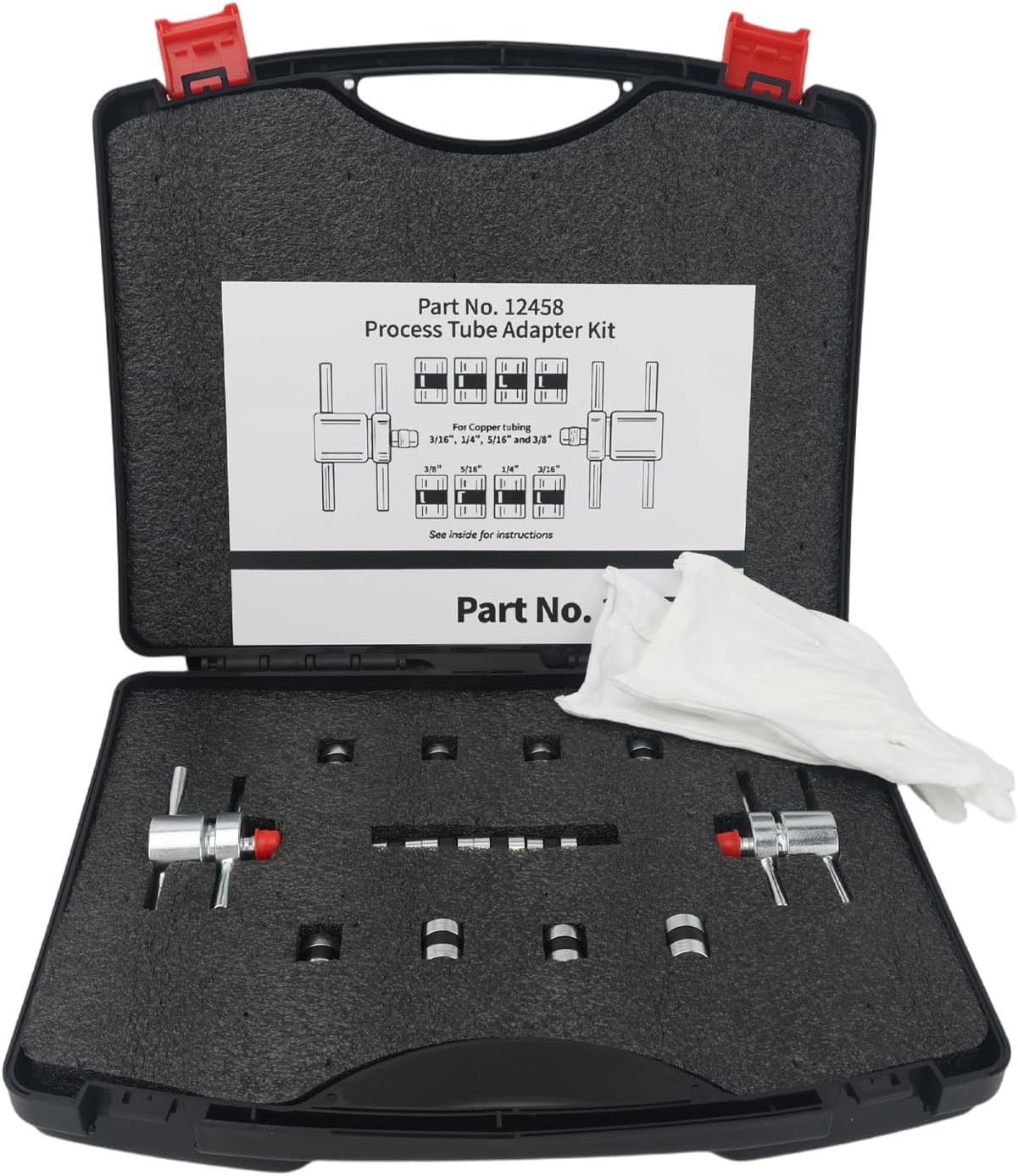 Kit de Reparación de Conjunto de Líneas HVAC, Adaptador de Tubo de Proceso