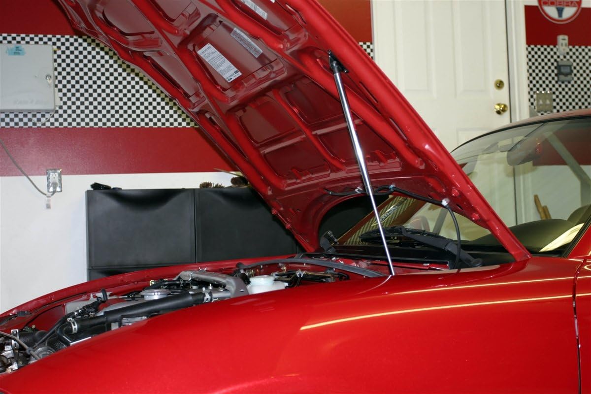 Redline Tuning 21-26009-02 Hood QuickLIFT Plus System Compatible with Mazda Miata 1999-2005 (All Black System - Mono-Strut)