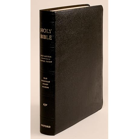 The Old Scofield® Study Bible, KJV, Large Print Edition (Black Genuine Leather)