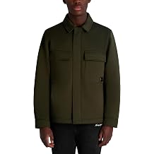 KARL LAGERFELD Mens Casual Shirt Jacket With Chest Pockets
