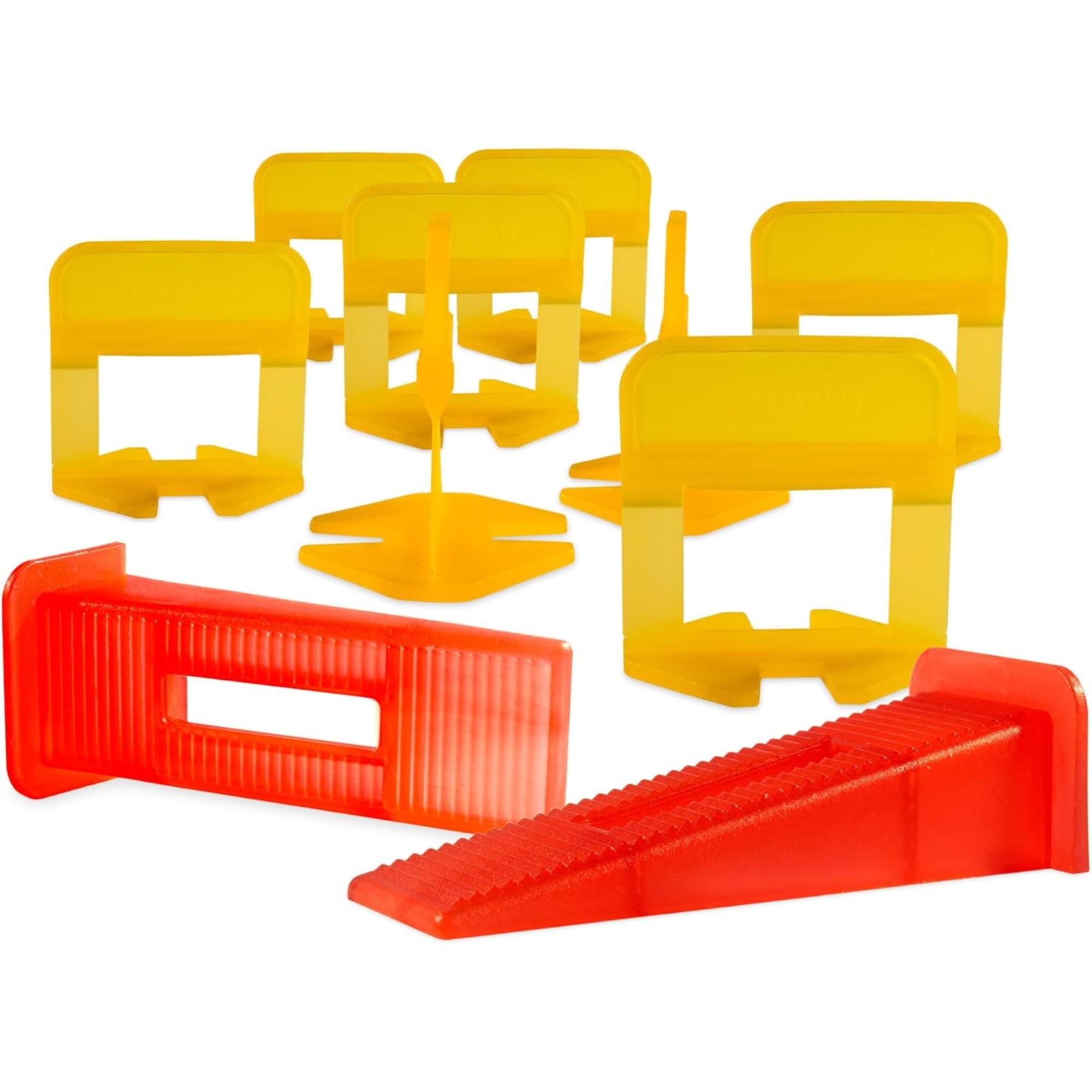 Emaistore Tile Leveling System (1/51 Inch) – 600 Tile Spacers – Compatible with Most Wedges for Smooth, Seamless Floor & Wall Tile Installation – 0.5mm Ceramic & Stone Spacers