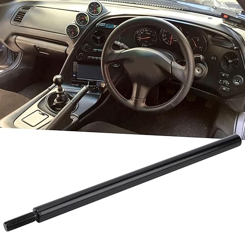 Miniatura 4 de Extensión de perilla manual de 10 pulgadas, palanca extensora de palanca de cambios M10x1 de 25 hilos, compatible con la mayoría de los automóviles