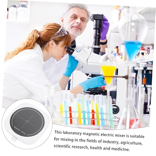 Miniatura 5 de FUNOMOCYA Agitador magnético Mini placa caliente Mini batidor Licuadora Pequeña Labs Placa de calefacción Agitador magnético Laboratorio Agitador