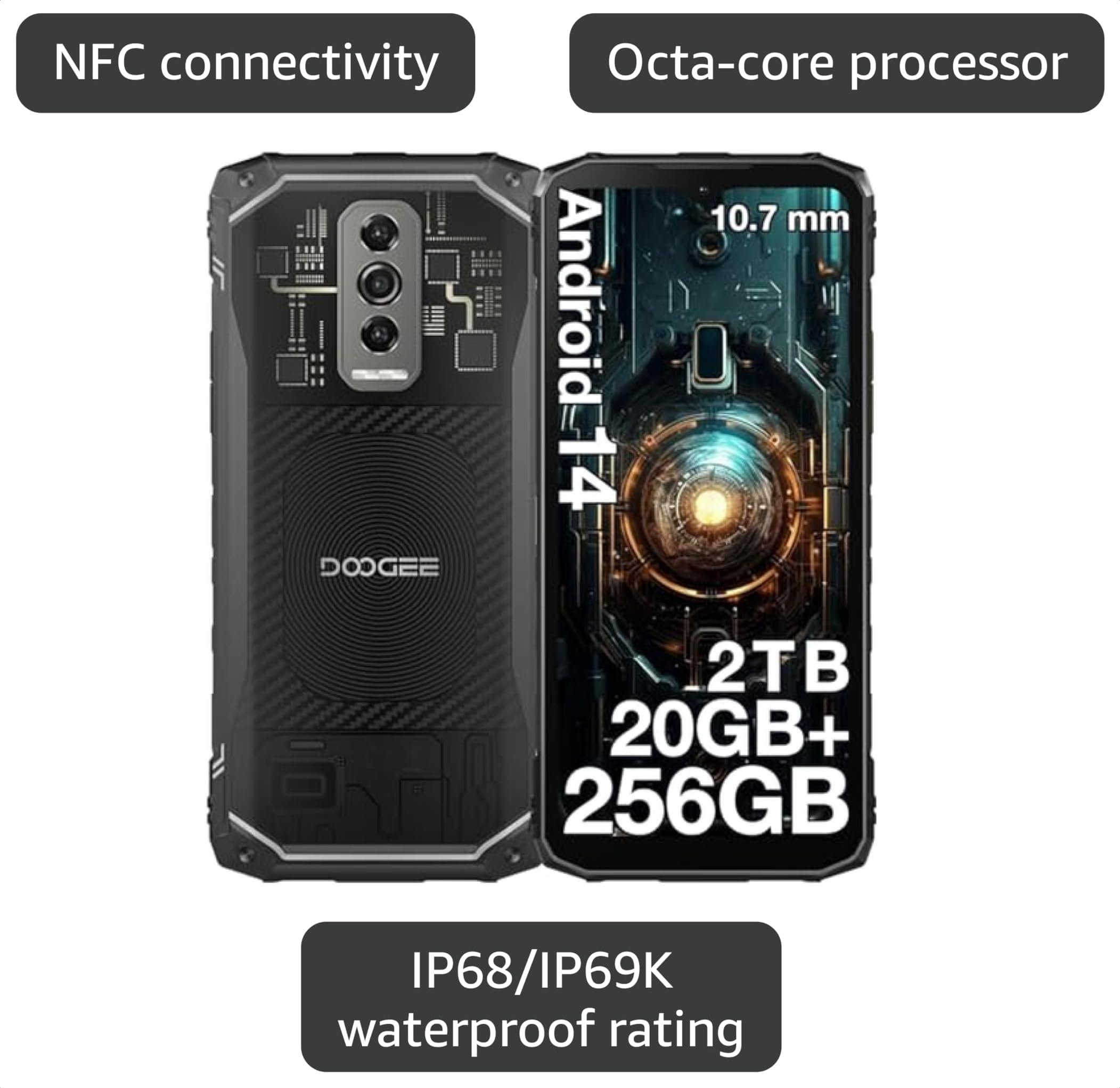 Amazon.com: DOOGEE Blade 10 Ultra (2025) Rugged Smartphone, 20GB