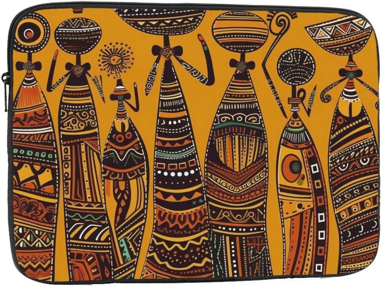 Creative African Culture Laptop Case 13 inch Portable Computer Sleeve Shockproof Fashion Laptop Bag for Women Men Briefcase image 2