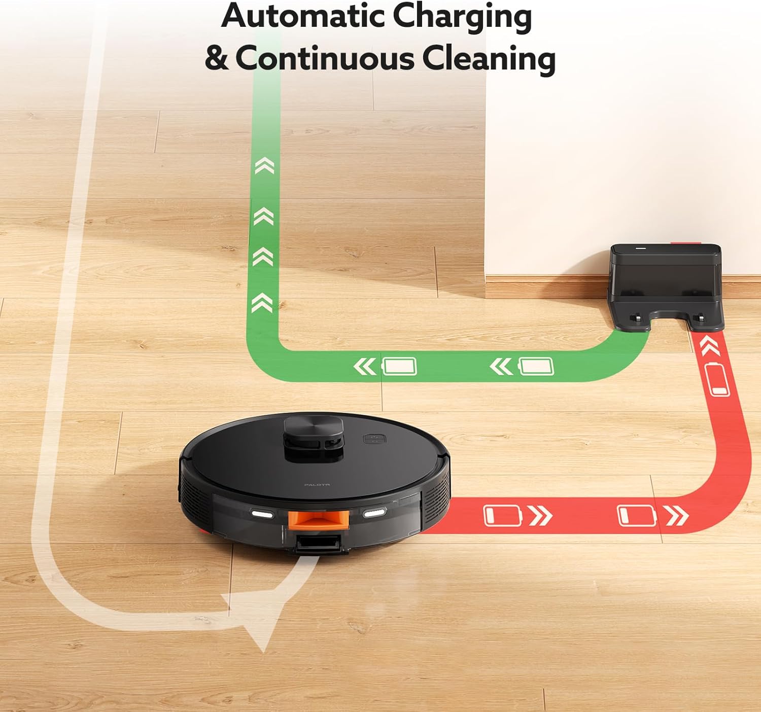 X7 Smart Laser Cleaning Robot Vacuum and Mop Combo, 5000 Pa, Efficiently Removes Various Stubborn Stains, Compatible with Alexa & Google Home, Auto-Recharge, Carpet & Hard Floor, Black