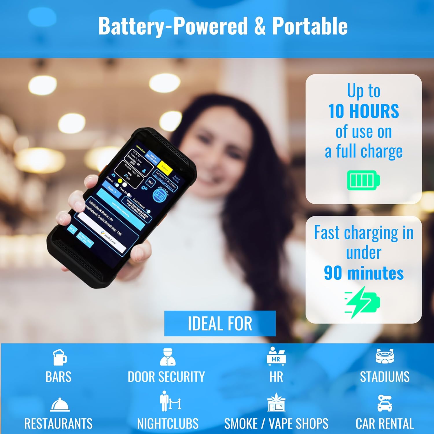 Portable ID & Passport Scanner for Bars, Clubs & Retail | Verifies Age & Expired IDs | Optional Fake ID Detection (Intellicheck) | Works in All 50 States | 2026 Model 5 71DMvMNS2UL. AC SL1500