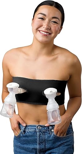 Brasier de bombeo manos libres, brasier de extractor de leche para bombas de lactancia materna para mujeres, bustier de bombeo manos libres