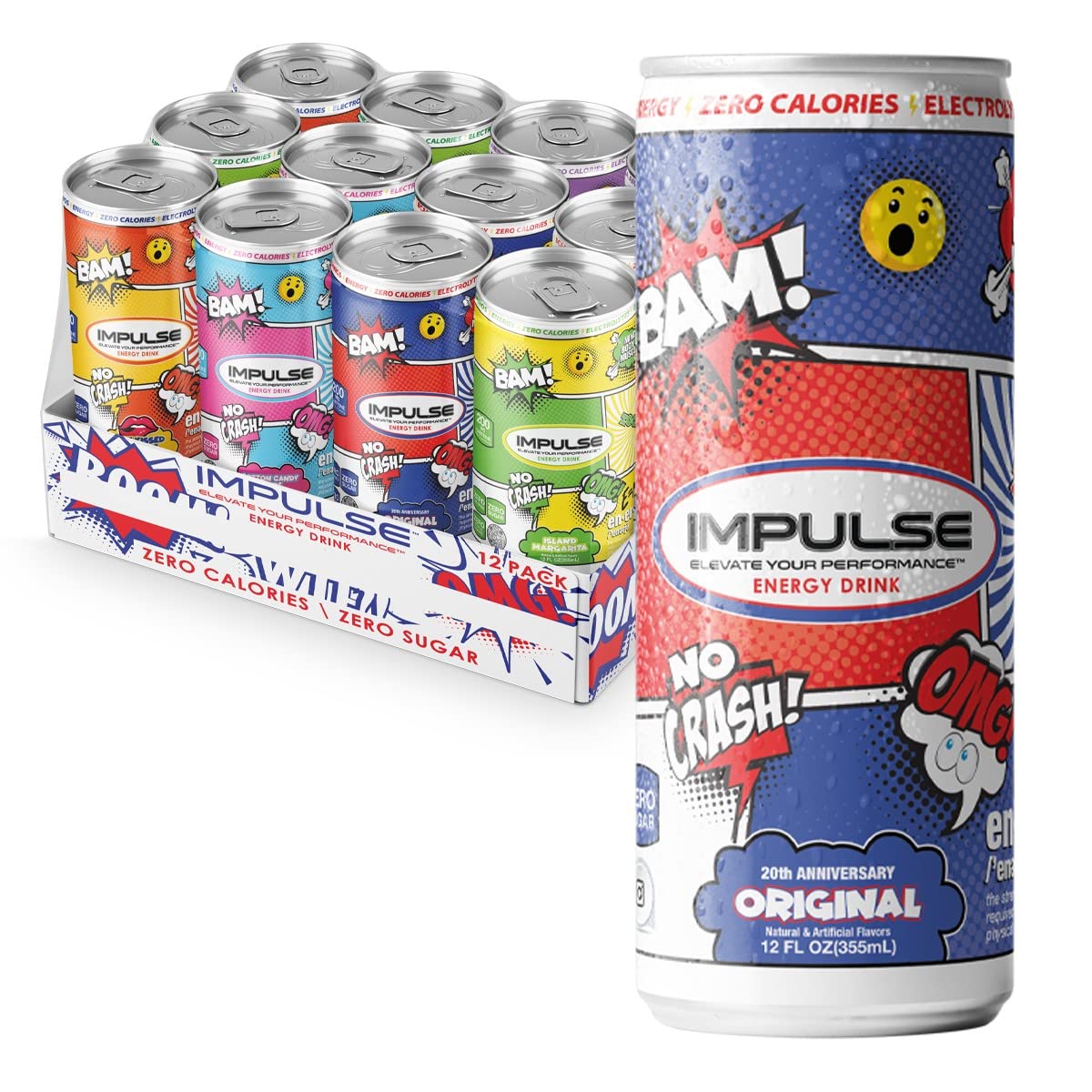 IMPULSE Energy Drink, Great Tasting, Boost Energy, No