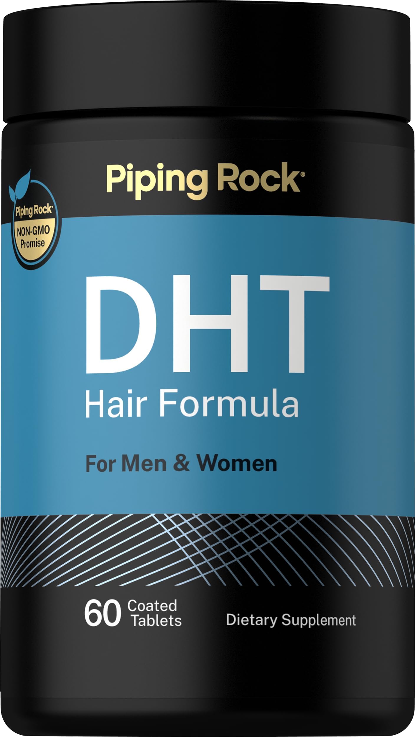 Piping Rock DHT Advanced Hair Formula Supplement | 60 Tablets