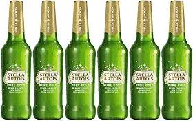 06un Cerveja Stella Pure Gold Sem Glúten Low Carb 330ml