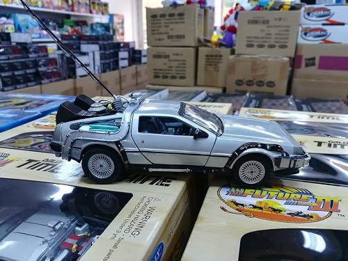 Welly Back to The Future Part 2 Delorean Time Machine 1:24 Scale Diecast Model Car by - 7