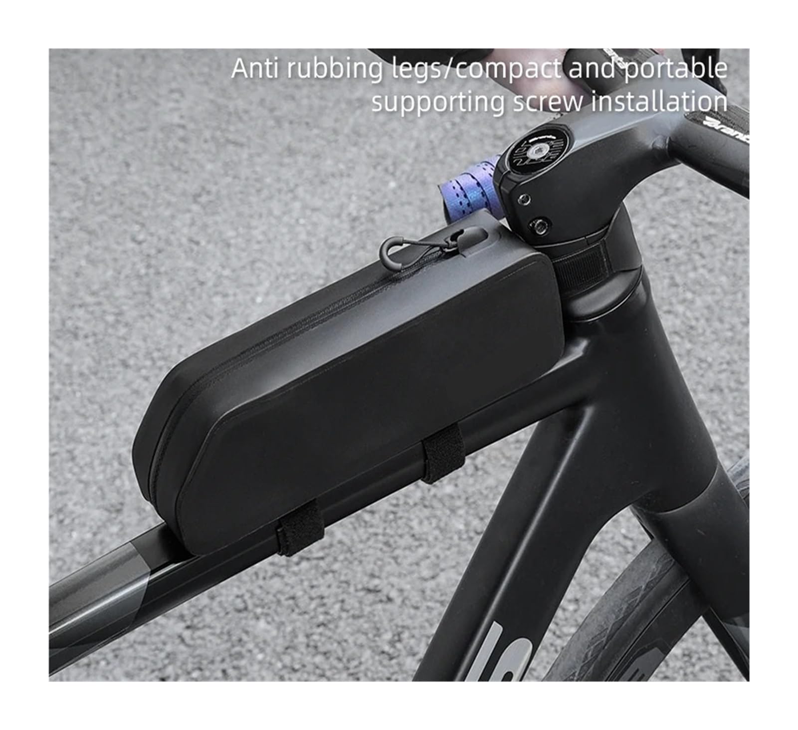 Borsa for manubrio anteriore bici impermeabile con guscio rigido da 1 pezzo | Conserva gli articoli essenziali for la guida in mountain bike e in bici da strada.
