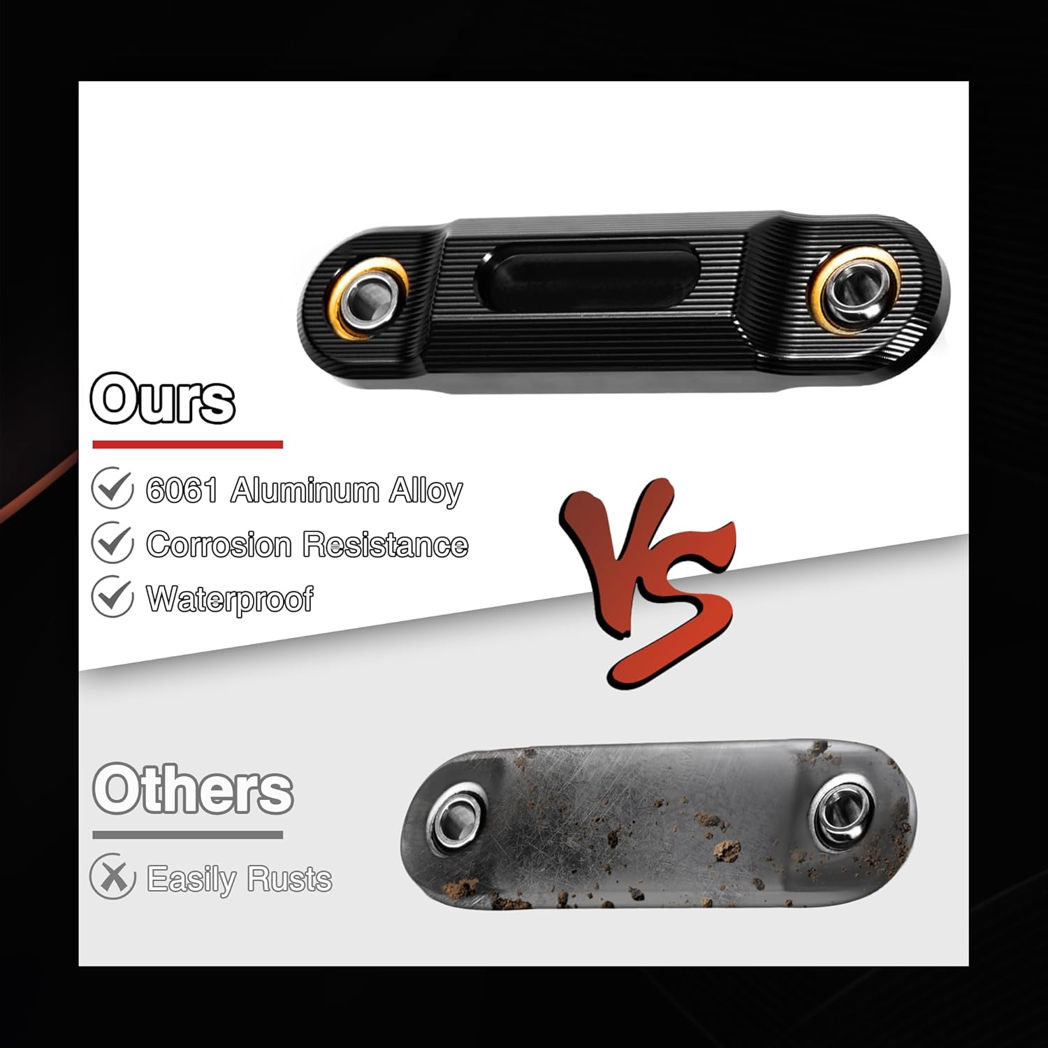 Sway Bar End Links – Billet Aluminum Joint End Links Kit for the Can-Am Ryker 600/900 / Rally (2019-2025) & Sport (2022-2025) Accessories (Black)